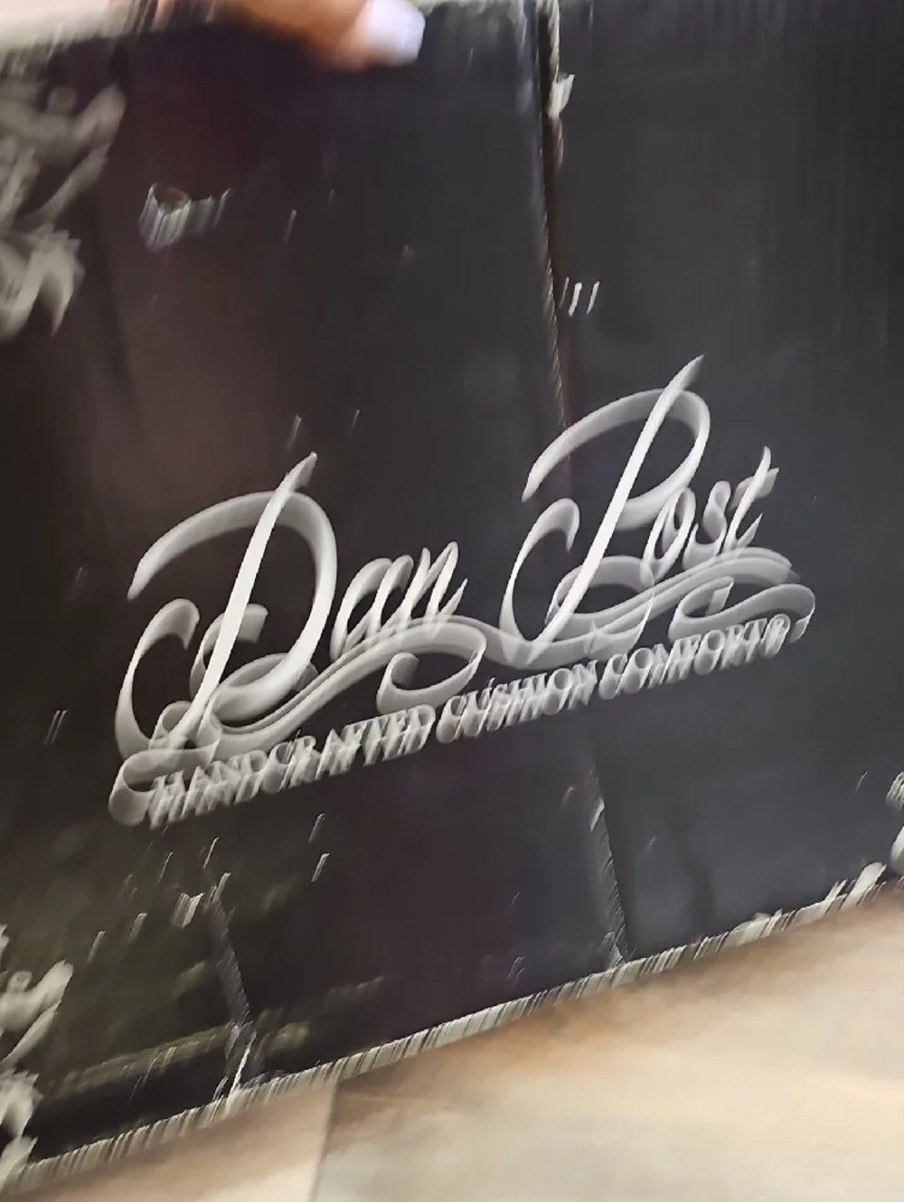 Dan Post Cognac Leather Boot Interior with White Logo Stamp